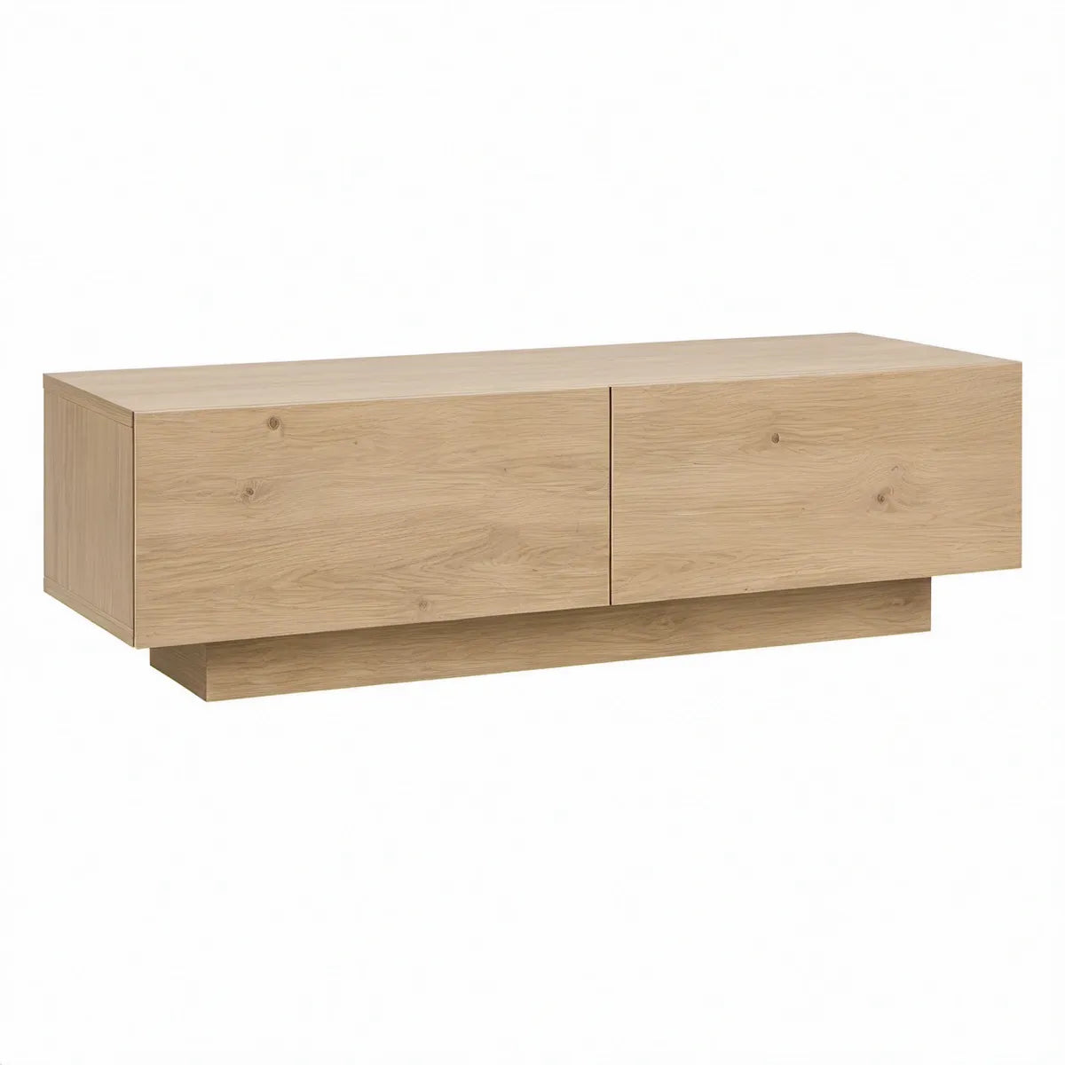 TV stolek z masivního dubu v přírodním odstínu, 180 × 40 × 50 cm